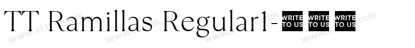 TT Ramillas Regular1字体转换